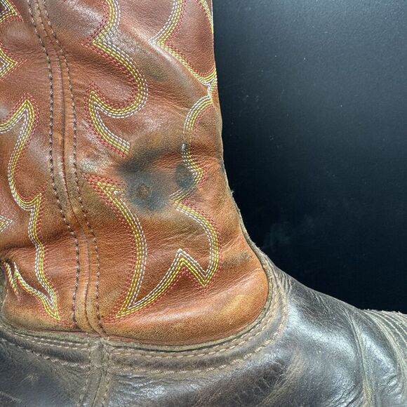 Ariat WorkHog Wide Square Toe Work Boots Men’s Size 14D Orange Steel Toe main image 6